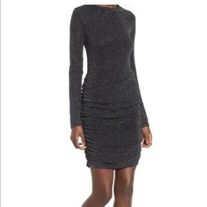Black multi glitter leith dress NWT
